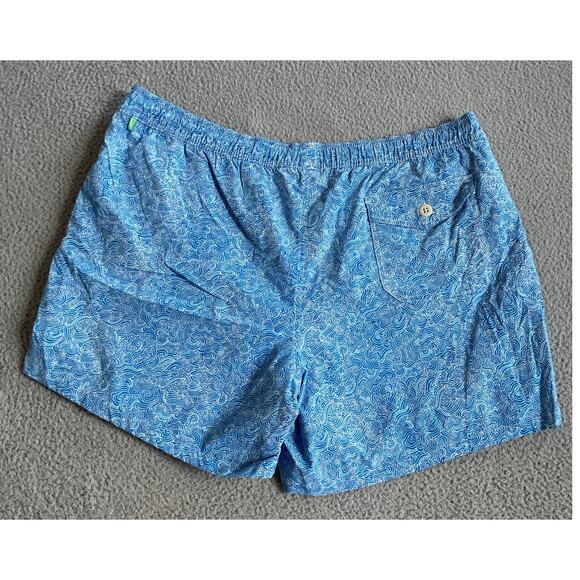 J. Crew Swim Suit Shorts 2XL Drawstring Bult In Brief Blue Pockets Trunks XXL - Picture 4 of 16